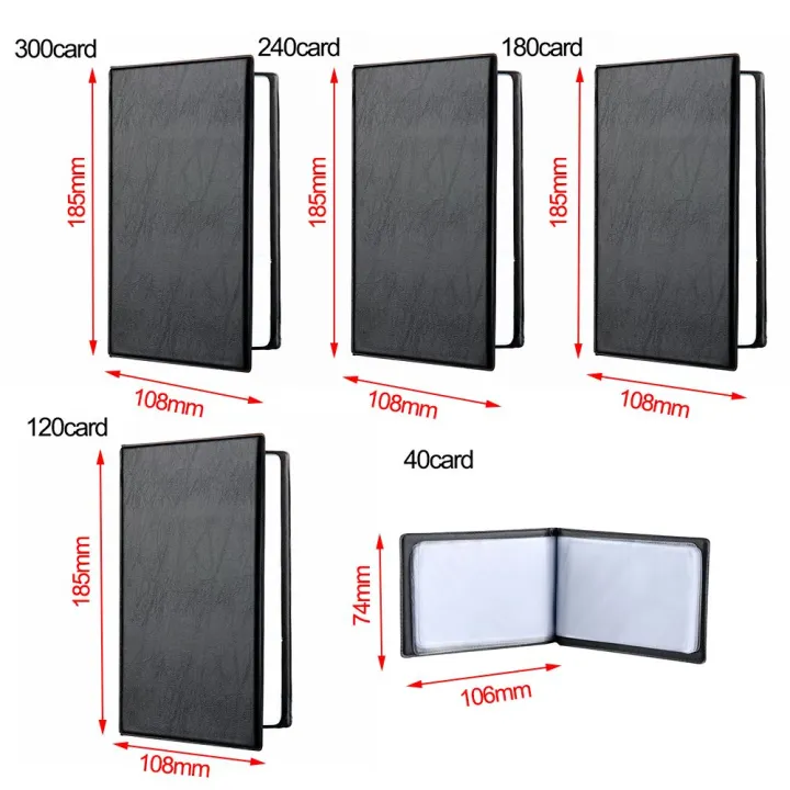 40/120/180/240/300%20Leather%20Cards%20ID%20Credit%20Card%20Holder%20Book%20Case%20Organizer%20Business%20Cards%20ID%20Container%20Credit%20Card%20Holder%20Case%20-%20Image%203