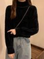 2026 Winter Imitate Mink Wool Hot Fleecing Female Turtleneck Elastic Casual Sweater Women Knitted Tops Pullovers Soft Warm.