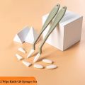 2 Art Sketch Wipe Knife +20pcs Washable Brush Sponge Highlight Artist Correction Detail Eraser Pen Sketch Clean Tools Drawing. 