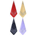 Handkerchief Fashion Print Bandana Party Scarf Headband Handkerchiefs Multi-Purpose Square Bandana.