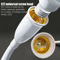 Direct Plug-in Rotary Lamp Head E27 Socket Lamp Bulb Holder with Switch EU Plug Lamp Holder LED Table Lamp Led Base Lamp Base.