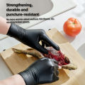 10/30/60/100PCS Disposable Black Nitrile Gloves for Household Use Latex-Free Powder-Free Cleaning Beauty Petcare Hair Dye Gloves.