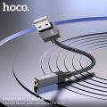 HOCO UPA32D smart Hoco audio converter from USB to 3.5mm USB External Audio Sound Card Adapter for 3.5m Earphones Microphone Usb to 3.5mm female Sound Card Sound Adapter Sound Card. 