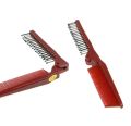 Portable Folding Foldable Hair Brush Mini Comb Mini Travel Round Brush Double Headed small Comb. 
