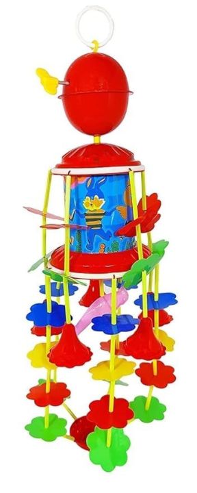 Duomus Hanging Cradle Plastic Toy For Toddler ,Merry Go Round Hanging Toys With Soothing Music, Jhoomer Toy For Kids Rattle