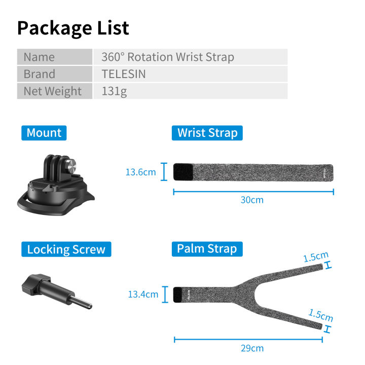 TELESIN%20360%20Degree%20Rotation%20Hand%20Wrist%20Strap%20Quick%20Adjust%20Mount%20for%20GoPro%20Hero%2013%2012%2011%2010%209%208%207%20Insta360%20Osmo%20Action%20SJCAM%20EKEN%20-%20Image%206