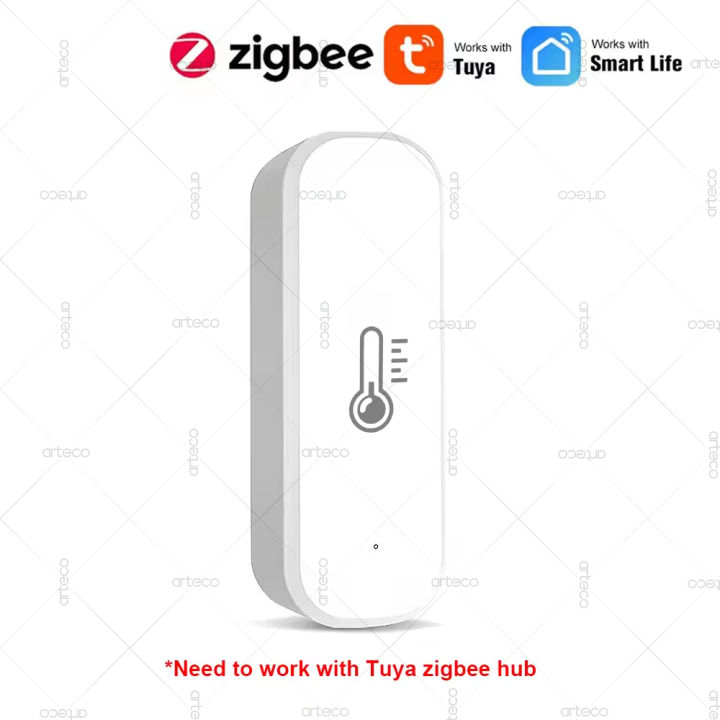 Tuya Zigbee Mini Temperature And Humidity Sensor Smart Life APP Remote ...
