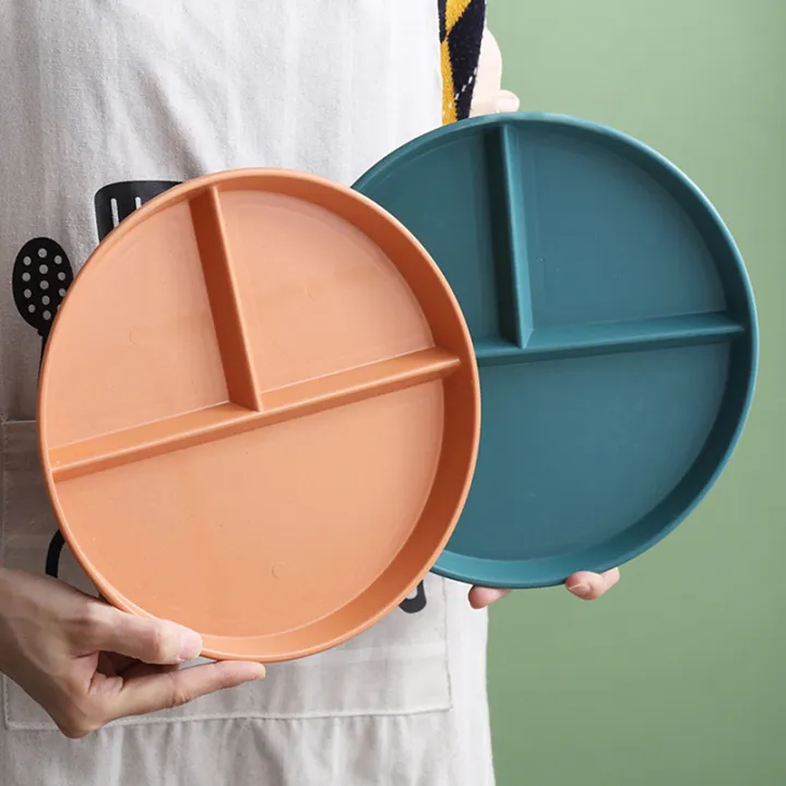 Food%20Dish%20Round%20Square%20Home%20Kitchen%20Reusable%20Dinner%20Plate%20For%20Adults%20Portion%20Control%20Diet%203%20Compartments%20Microwave%20Safe%20PP%20-%20Image%205