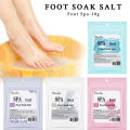 30g rose lavender foot bath salt foot care SPA softening soaking relaxation nourishing foot therapy exfoliation home freshfeet.