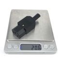 IEC 10A 250V Straight Cable Plug Connector Rewireable C13 C14 Plug Rewirable Power Connector 3 pin AC Socket.