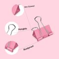 100 Pcs Colourful Small Binder Clips 2 Size Paper Clamps for Office Work School and Home Supplies (15mm and 19mm 100pcs). 