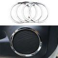 Car Door Radio Speaker Ring for Nissan X-Trail Xtrail T32 2014 - 2022 4Pcs ABS Stereo Cover Circle Sticker Accessories. 