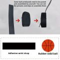 Basketball Wrist Bouncing Ball, High Elasticity Hand Throw Training Ball, Wristband Kit, Outdoor Activity Props. 