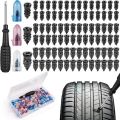 85PCS Tire Repair Screws Puncture Set Vacuum Car Tyre Repair  Nail Set Tubeless Repair Tools Kit for Motorcycle Truck. 