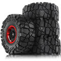 4pcs Metal 1.9'' Beadlock Wheel Rim Hub with 115mm Tire for 1/10 Rc4wd WRAITH Tamiya Axial SCX10 D90 HPI RC Car Spare Part.