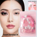 YOUNG VISION 5pcs/10pcs Cleansing oil Rose Flower Makeup Remover Oil Mild Non-irritating Pore Cleansing Makeup Remover Set. 