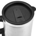 500ML 12V Car Electric Heating Cup USB Heating Cup Water Bottle Drink Mug Heater Traveling Cup with USB Heater Car Gadgets.