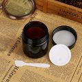 10pcs 5g-50g Amber Brown Glass Cosmetic Jar Face Cream Bottles Portable Travel Face Cream Cosmetic Container Accessories.