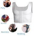 Men Chest Binder Gynecomastia Compression Vest for Post Surgery Breathable Buckle Underwear Tank Top Breast Reduction Shapewear.