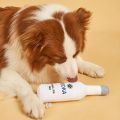 1pc Wine Bottle Design Pet Grinding Teeth Plush Toy, Durable Chew Toy For Dog Interactive Supply. 