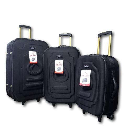 3 pcs ( 20" 24" 28") TRAVEL TROLLY SUITCASE BAG/ HAND CARRY LUGGAGE