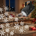 USB Powered Snowflake Projector Light White Snow Pattern Rotating LED Stage Lamp for Holiday Party Christmas Decor New Year .