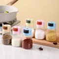 Measureable Salt Control Salt Shaker Kitchen Sealed Seasoning Jars Quantitative Press Seasoning Box Cumin Seasoning Bottle. 