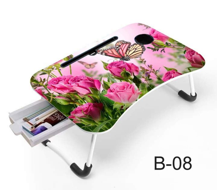Waterproof%20Printing%20KIDS%20READING%20WRITTING%20TABLE%20LAPTOP%20TABLE%20FOR%20BED%20CHINA%20Portable%20Desk%20Foldable%20LAPTOP%20STAND%20with%20drawer%20-%20Image%204