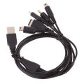 1.2M Cable Fast Charging Cable 5 In 1 USB Game Charger Cord Wire For New 3DS XL NDS Lite NDSI LL Wi I U GBA PSP. 