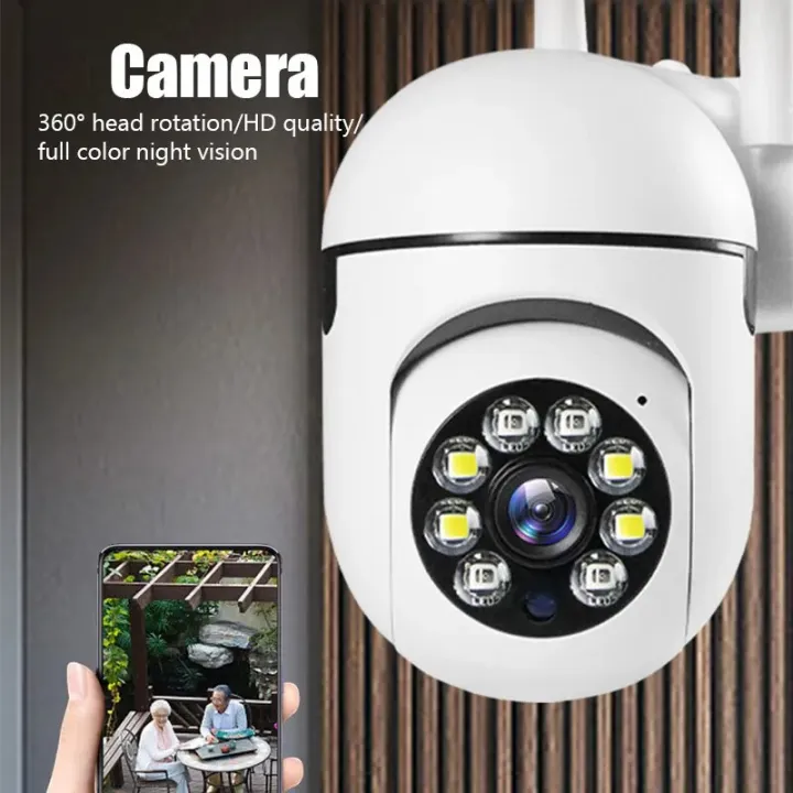 Security%20Camera%201080P%20HD%20Camera%20355%C2%B0%20Surveillance%20Camera%20Night%20Vision%20Motion%20Detection%20Siren%20WiFi%20Remote%20Two-Way%20Audio%20Waterproo%20-%20Image%203