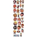 OnePiece 28 sheets Japan anime cartoon big size anime 10-12cm one piece reusable sticker. 