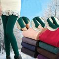 Thick Thermal Full Hosiery Winter Clothing Accessories Women's  Pantyhose Full Foot Tights Pants Fleece Leggings. 