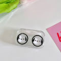 Cute contact lens case glasses case portable creative contact lens case. 