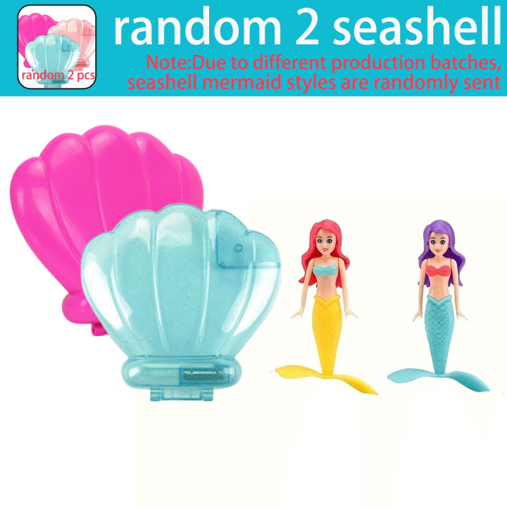 Random%201/2PCS%20Mermaid%20Pool%20Bath%20Toy%20with/no%20Cute%20Shell%20Spin%20Princess%20Float%20Swimming%20Water%20Children/Adult%20Game%20Summer%20Beach%20%20-%20Image%207
