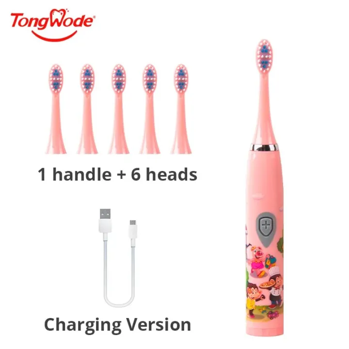 Children%20Sonic%20Electric%20Toothbrush%20Colorful%20Cartoon%20For%20Kids%20USB%20Rechargeable%20Soft%20Automatic%20Waterproof%20With%20Replacement%20Head%20-%20Image%207