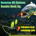 3PCS Reverse Off Bottom Double Hook Line Set Reverse Fishing Hook Subline Teaser Fishing European Carp Inverted Rig.