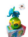 Elephant Ball Toy with Star Flash Lighting and Beautiful Music Battery Operated. 