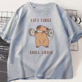 Capybara Gym T-Shirt Women Sports Tee Workout Fitness T Shirt Top Unisex Softstyle Women Tshirt Clothes Women Clothing. 