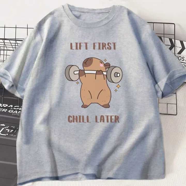Capybara%20Gym%20T-Shirt%20Women%20Sports%20Tee%20Workout%20Fitness%20T%20Shirt%20Top%20Unisex%20Softstyle%20Women%20Tshirt%20Clothes%20Women%20Clothing%20-%20Image%204