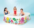 Intex Swim Center Clearview Aquarium Inflatable Pool, 62.5" X 62.5" X 19.5", for Ages 3+. 