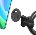 Magnetic Phone Handlebar Clamp Mount with Metal Long Arm For iPhone MagSafe Phones, for Gym Bike Treadmill Fitness Equipment.
