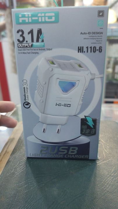 hi.110 3.1 ampere dual usb port ios or android,output 3.1 max ,fast chrging
