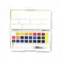 Artist Professional 24 Water Color Paints With Brush And Palette. 