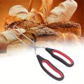 3sizes Barbecue Scissor Tong Non-Slip Grilled Food Bread Tong Metal BBQ Baking Clip with Long Handle Kitchen Cooking Accessories.
