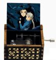NEW STYLE Howl Castle Music Box Totoro Music Box Antique carved Wooden Hand Crank Music Box figure  Birthday @. 
