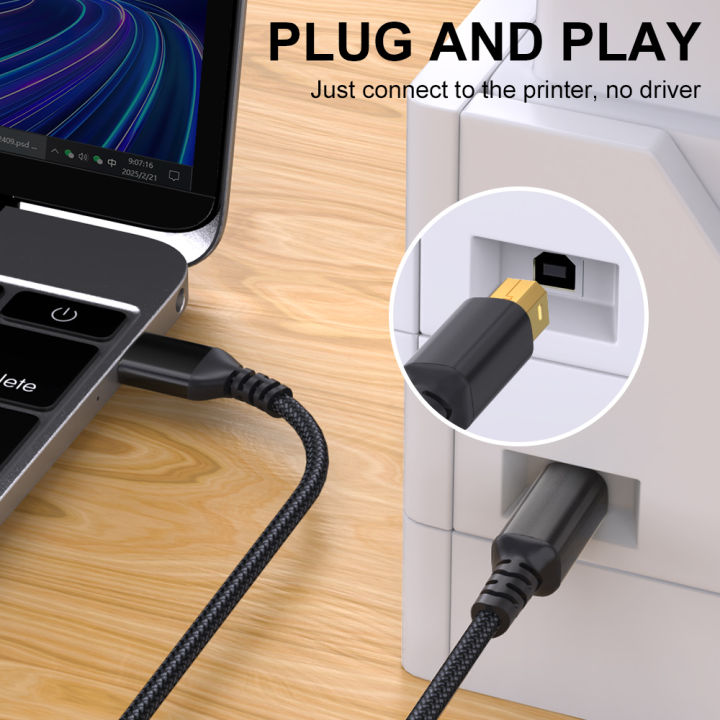 LAIHONEN%20USB%20B%20to%20USB%20A%20Printer%20Cable%20USB%202.0%20Male%20to%20Male%20Scanner%20Cord%20High%20Speed%20Printer%20Cord%20for%20HP%20Canon%20Epson%20Dell%20Lexmark%20-%20Image%203