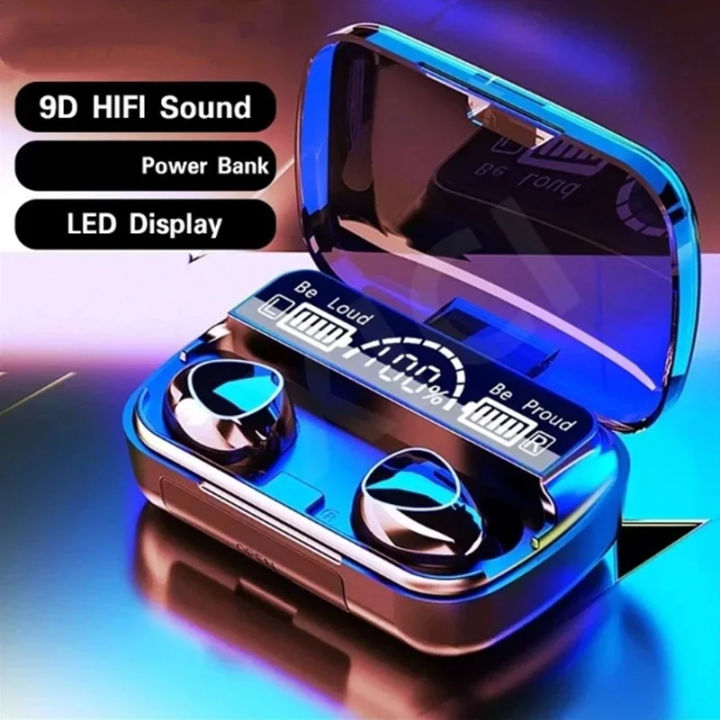 M10 TWS Bluetooth Headphones Charging Box Wireless Earphones With