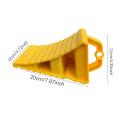 Multipurpose Car Trailer Wheel Chock with Handles Vehicle Truck Tire Stop Block Anti-slip Parking Wedges Wheel Alignment Block. 