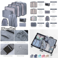 8/7/6 Pieces Set Travel Organizer Storage Bags Suitcase Packing Cubes Set Cases Portable Folding Luggage Clothes Shoe Tidy Pouch. 