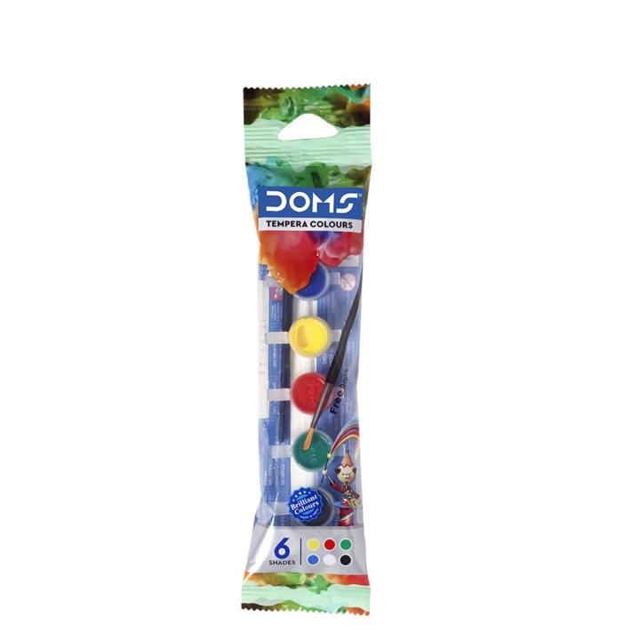 Doms Tempera Colors 6 Color Shades